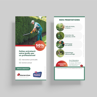 Flyer Espace vert ( Avec votre tampon )