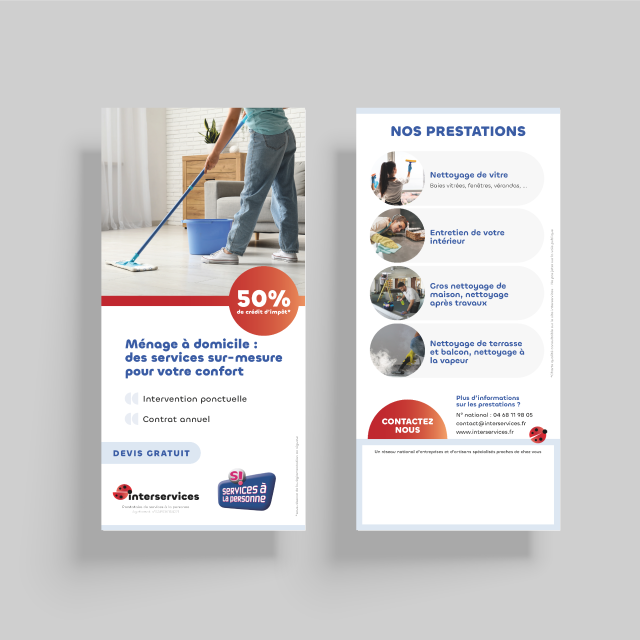 Flyer Ménage  ( Avec votre tampon )