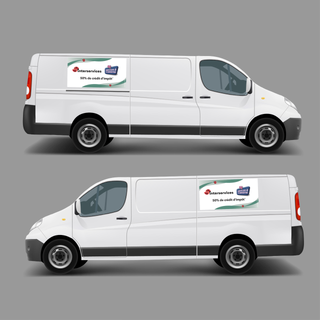Adhésif véhicule Interservices Vert