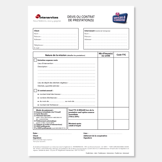 Triplicatas espaces verts IS