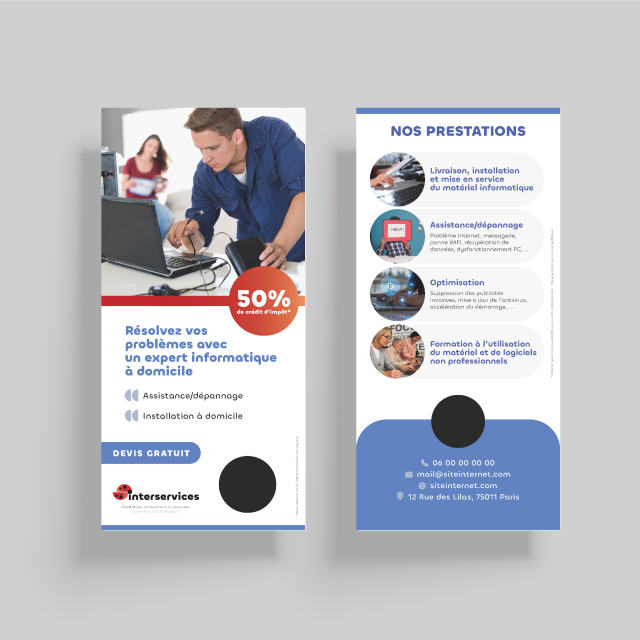 Flyer Informatique personnalisé