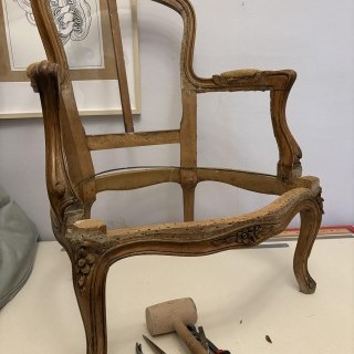 Réfection Semi-Partielle Bergère Style Louis XV