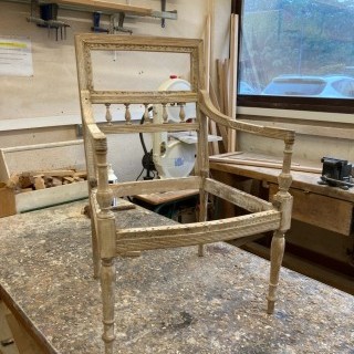 Restauration chaise style Directoire