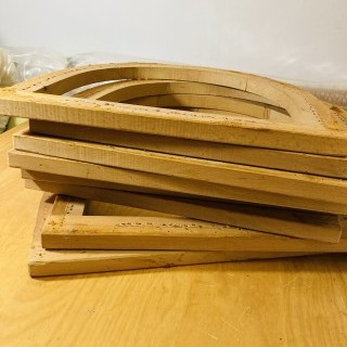 Série de 8 chaises gondoles de style Empire