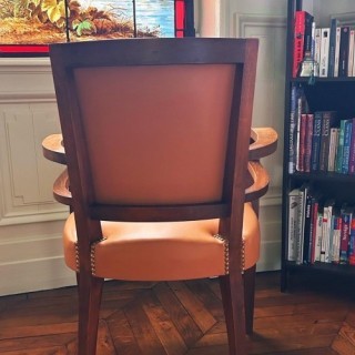 Réfection Complète D'un Fauteuil Bridge en Cuir