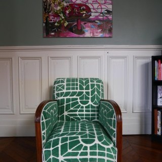 Changement de Couverture d'un Fauteuil Art Déco