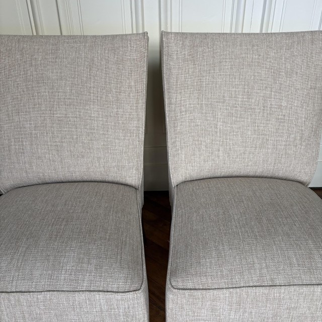 Changement de Couverture Paire de Chauffeuses