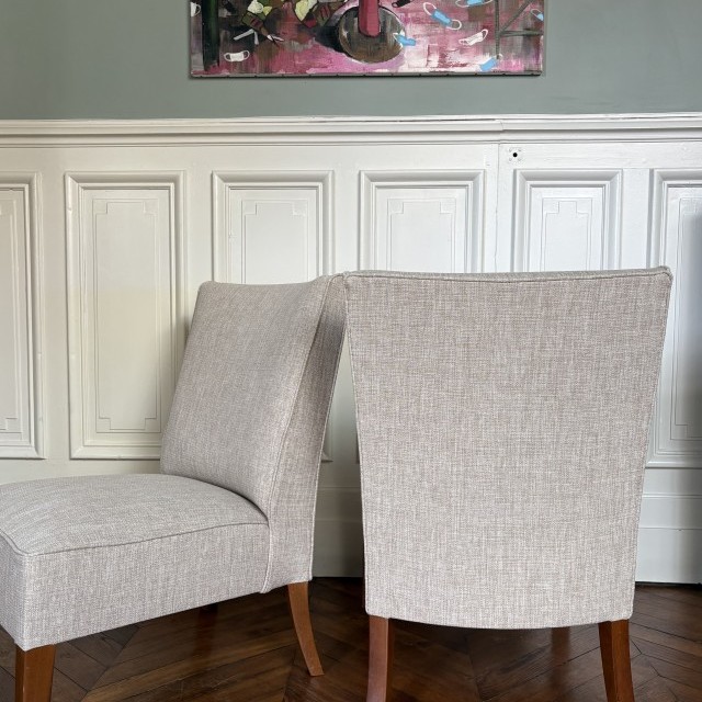 Changement de Couverture Paire de Chauffeuses