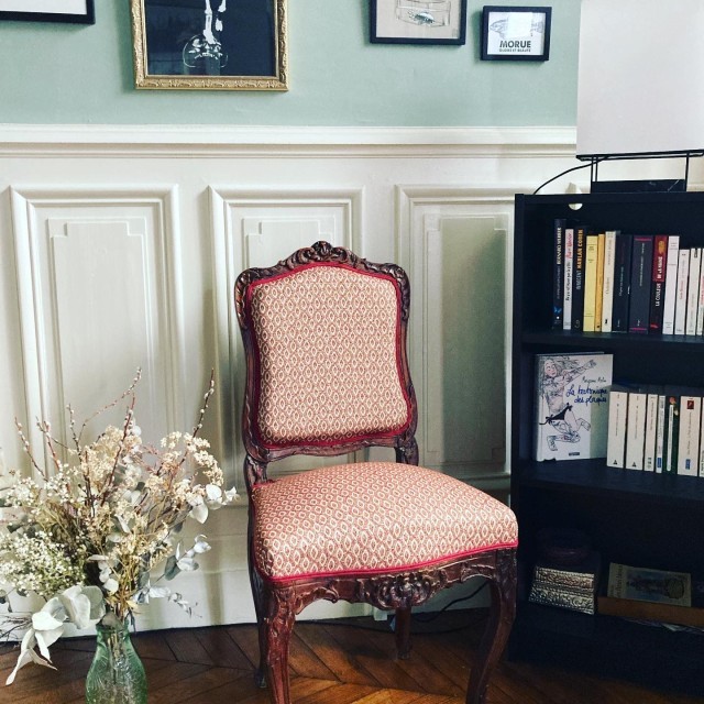 Réfection complète chaise Louis XV Régence