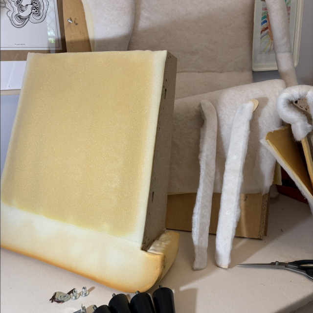 Changement de Couverture d'un fauteuil Ikéa