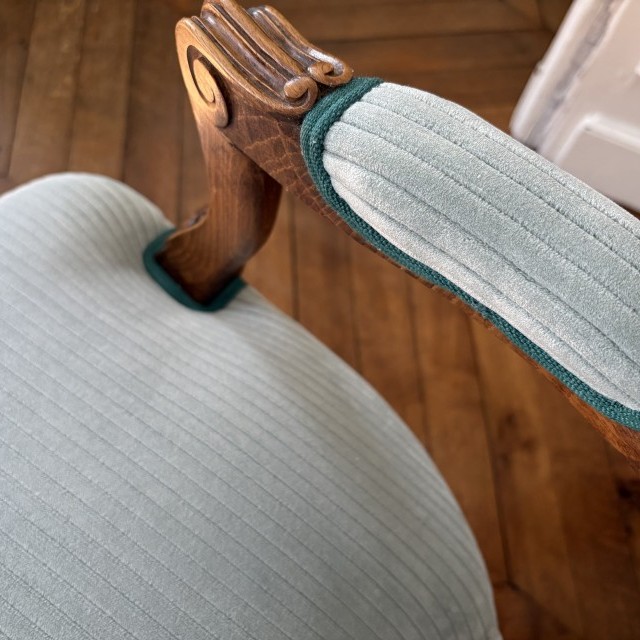 Restauration Paire de Fauteuils Cabriolets de Style Louis XV