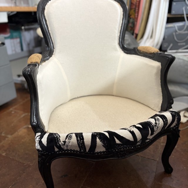 Réfection Semi-Partielle Bergère Style Louis XV