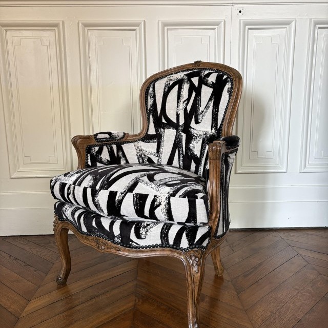 Réfection Semi-Partielle Bergère Style Louis XV
