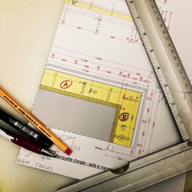 Banquette Salle à manger sur-mesure