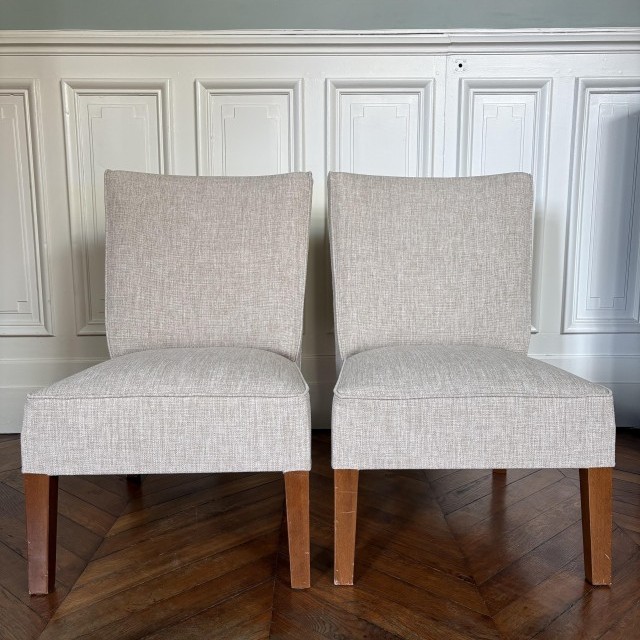 Changement de Couverture Paire de Chauffeuses