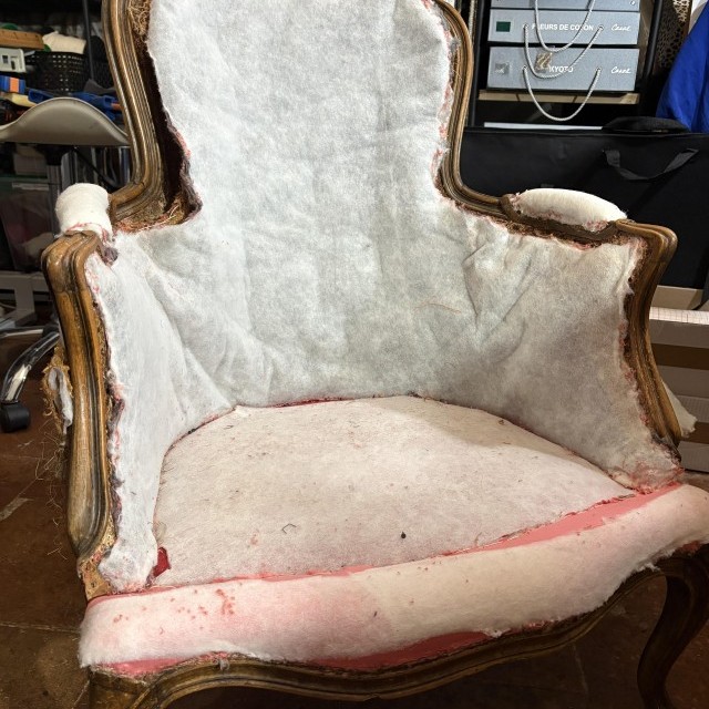 Restauration Fauteuil Bergère