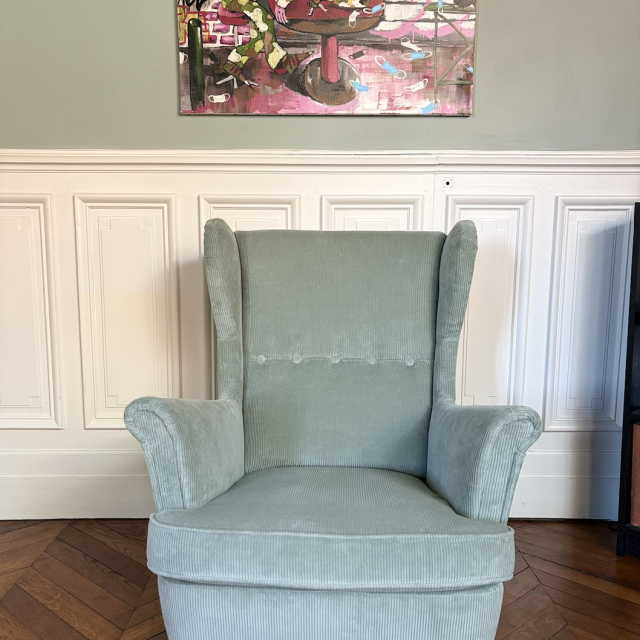Changement de Couverture d'un fauteuil Ikéa