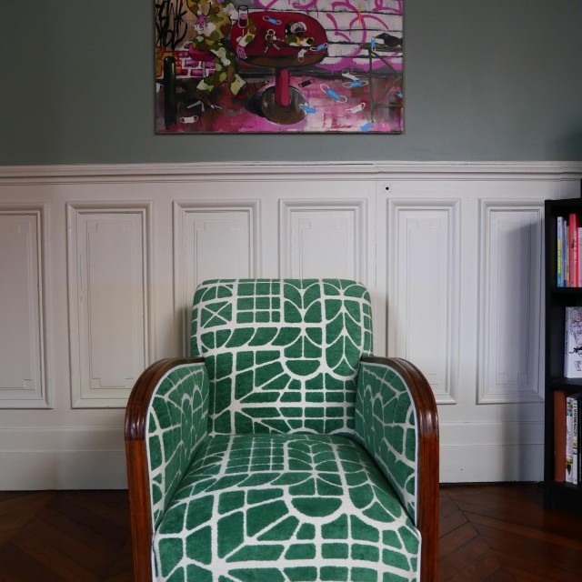 Changement de Couverture d'un Fauteuil Art Déco