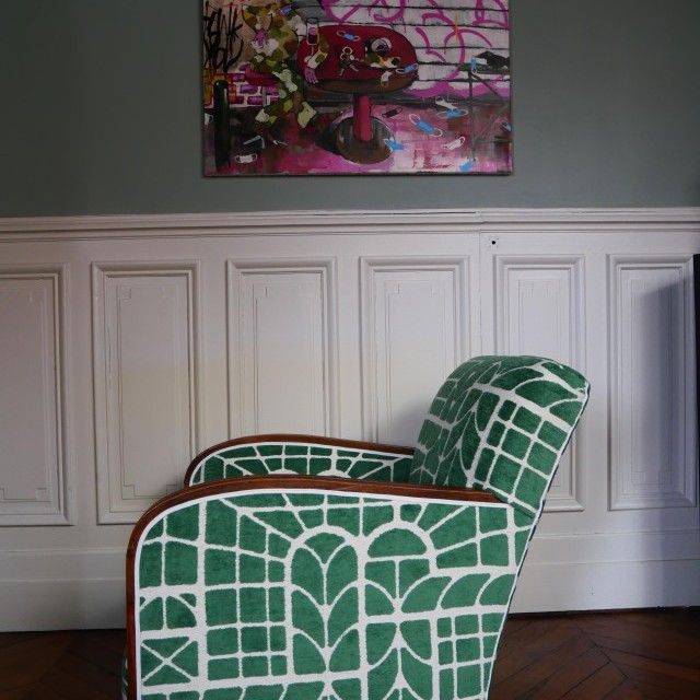 Changement de Couverture d'un Fauteuil Art Déco