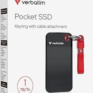 Disque SSD externe Verbatim Pocket - 1To (Noir/Orange)