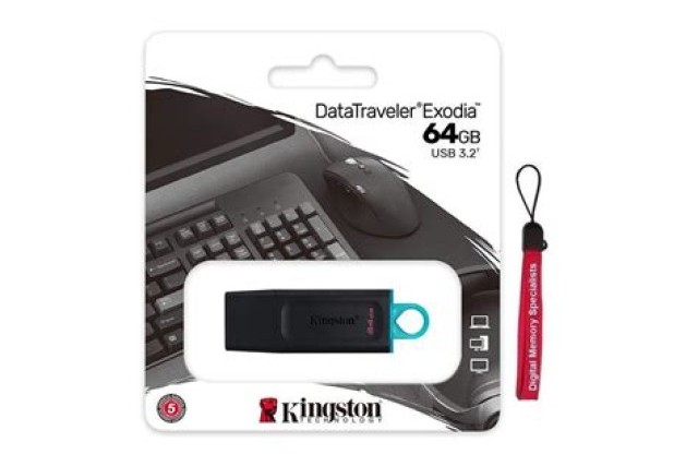 Kingston DataTraveler Exodia - 64Go (Bleu/Noir)