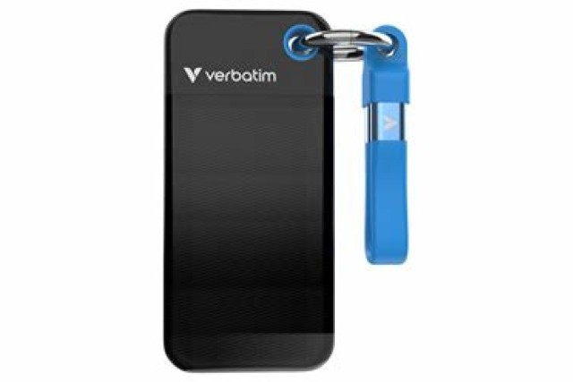 Disque SSD externe Verbatim Pocket - 1To (Noir/Bleu)