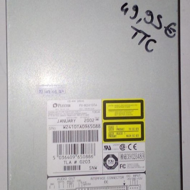 Graveur CD Plextor Plexwriter PX-W2410TA 24x,10x,40x