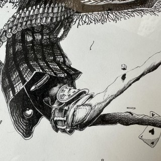 Maye - Le Penseur, ORIGINAL 75 x 55 cm, 2018