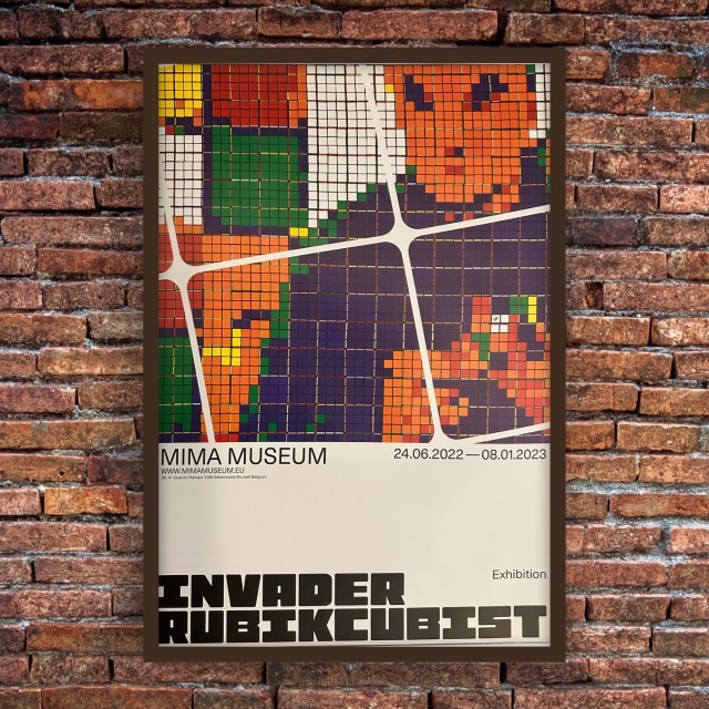 Invader - Affiche Exposition RUBIKCUBIST 9