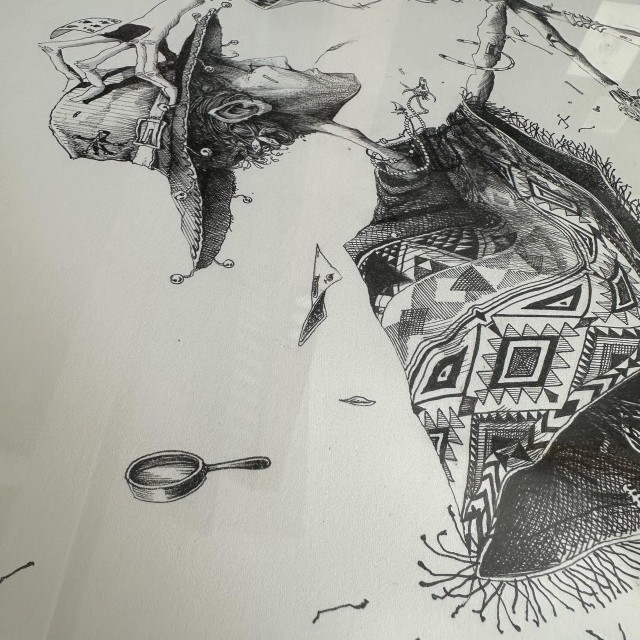 Maye - Le Penseur, ORIGINAL 75 x 55 cm, 2018