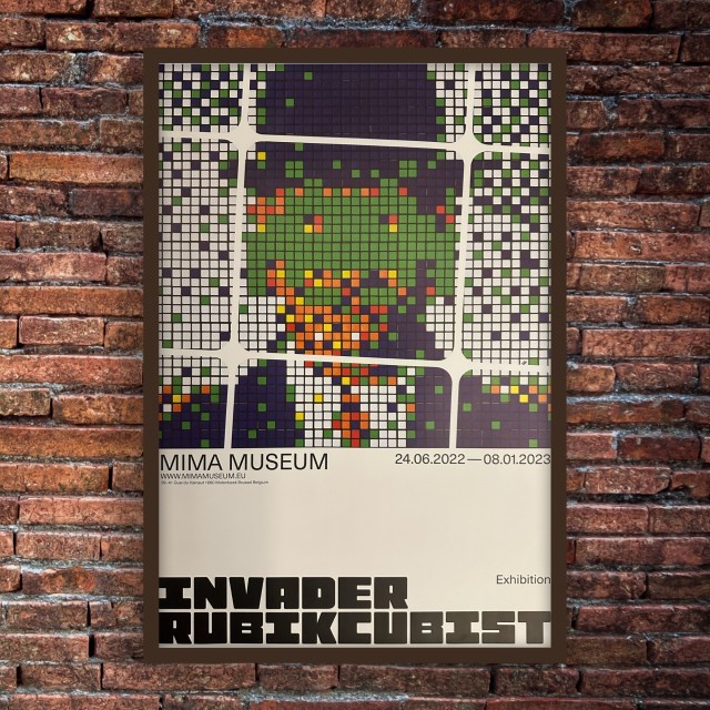 Invader - Affiche Exposition RUBIKCUBIST 5
