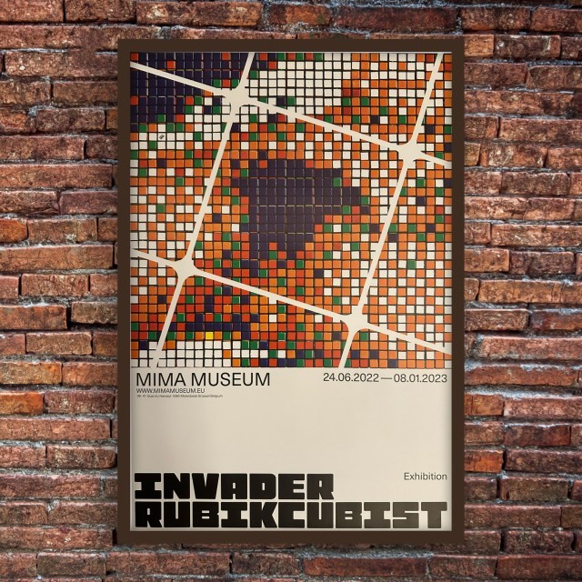 Invader - Affiche Exposition RUBIKCUBIST 4