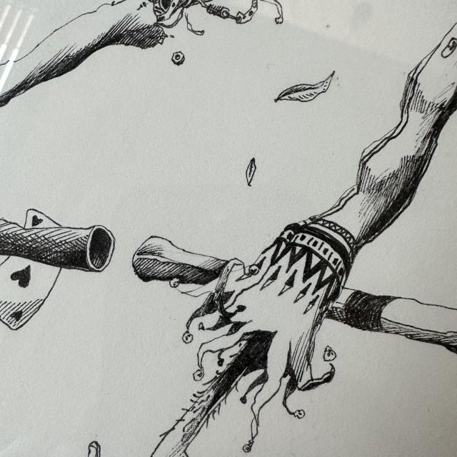 Maye - Le Penseur, ORIGINAL 75 x 55 cm, 2018