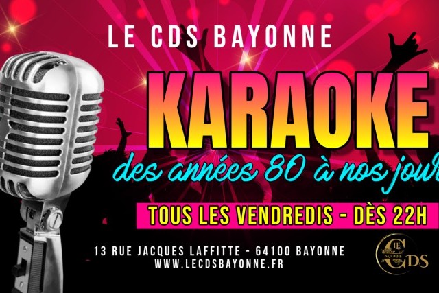 Tous les vendredis dès 22h, c'est KARAOKE!!!