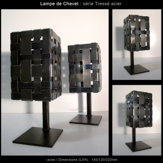 lampe de chevet tessé acier