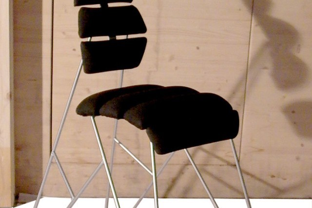 Chaise design geométrique concept