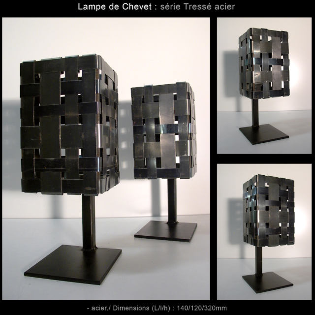 lampe de chevet tessé acier