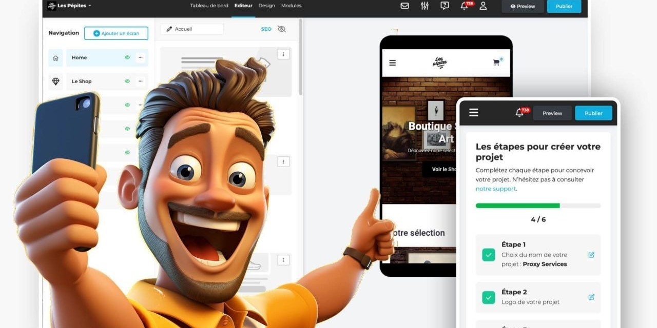 Simplifiez la gestion de votre présence en ligne avec une solution no code