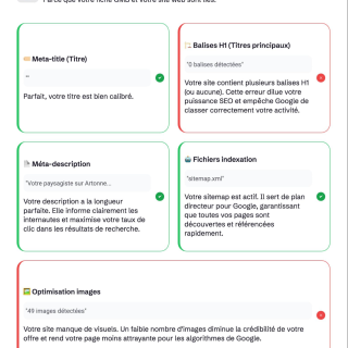Audit fiche Google business