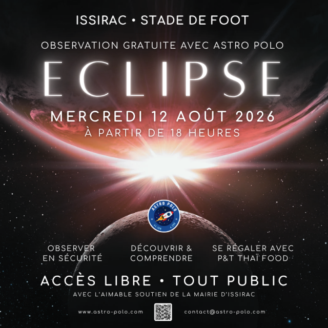 Observation de l’éclipse solaire du 12 août 2026 à Issirac (Gard)
