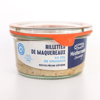 RILLETTES DE MAQUEREAUX, au sel de Gruissan