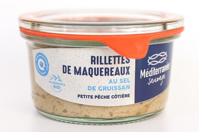RILLETTES DE MAQUEREAUX, au sel de Gruissan