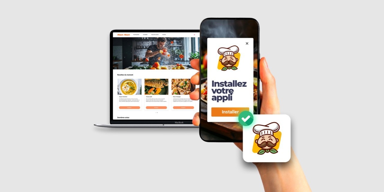 Offre site internet qui s'installe (Application PWA)