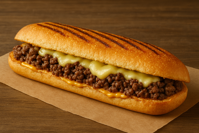 Panini viande hachée