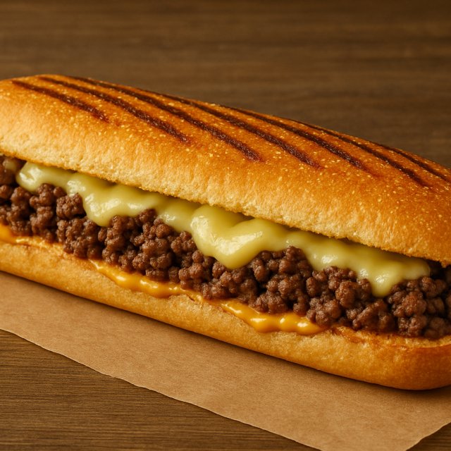 Panini viande hachée