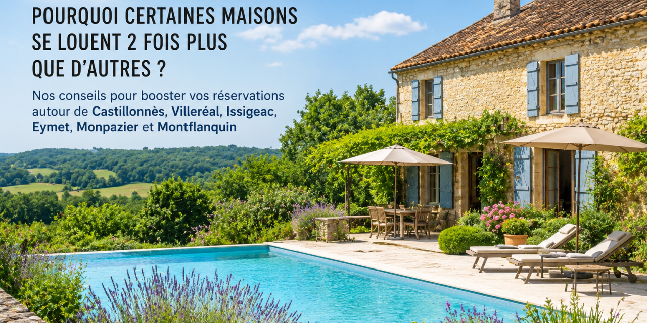 Pourquoi certaines maisons se louent 2 fois plus que d’autres en location saisonnière ?