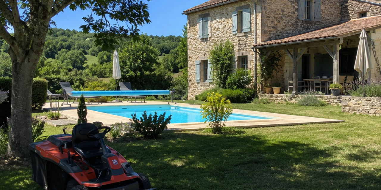 Jardin, pelouse, haies : pourquoi l’entretien des espaces verts est essentiel pour une location saisonnière