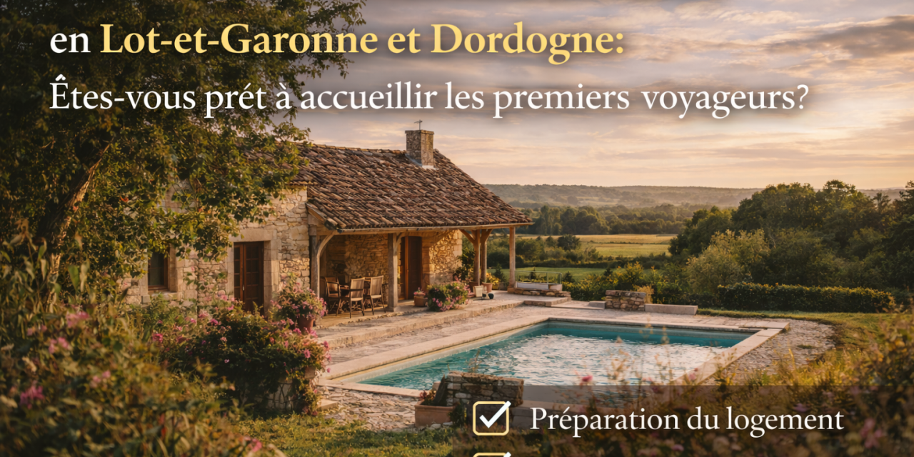 Nouvelle saison de location saisonnière en Lot-et-Garonne et Dordogne : êtes-vous prêt à accueillir les premiers voyageurs ?