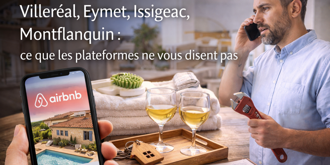 Gestion Airbnb à Castillonnès, Villeréal, Eymet, Issigeac, Monflanquin : ce que les plateformes ne vous disent pas
