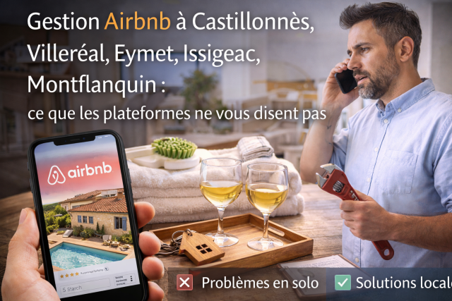Gestion Airbnb à Castillonnès, Villeréal, Eymet, Issigeac, Monflanquin : ce que les plateformes ne vous disent pas